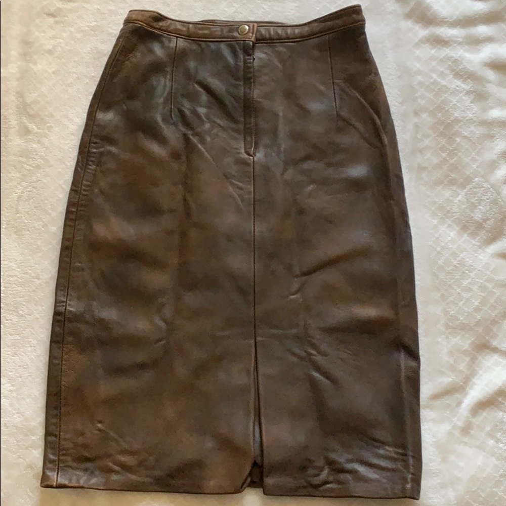 Leather skirt